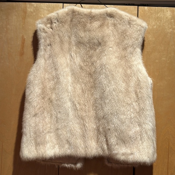 VINTAGE CREAM REAL MINK VEST - PERFECT CONDITION - 1940’s-1950’s - Picture 2 of 4